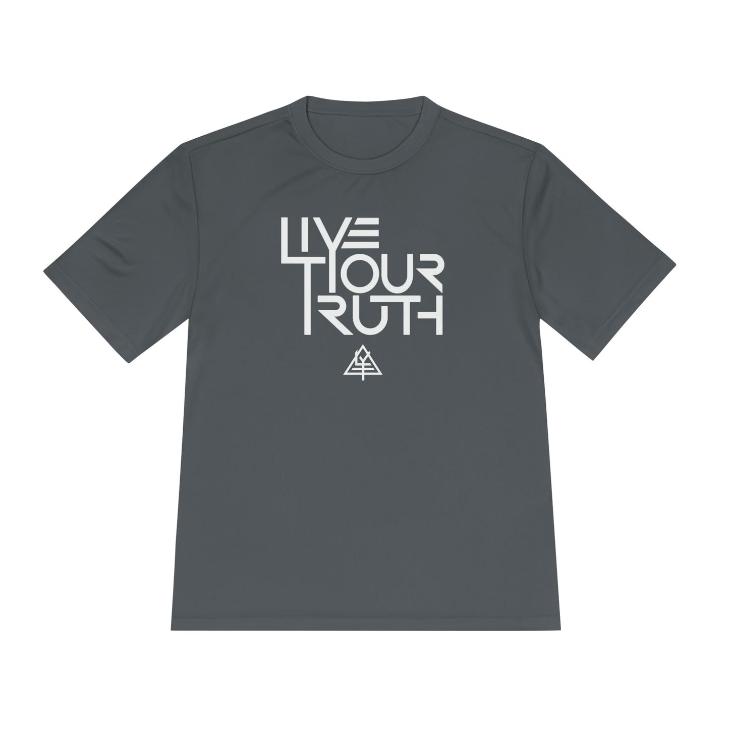 Live Your Truth Tee | Motivational Moisture-Wicking Athletic Shirt