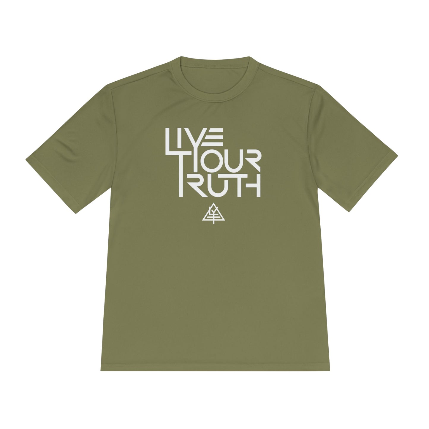 Live Your Truth Tee | Motivational Moisture-Wicking Athletic Shirt