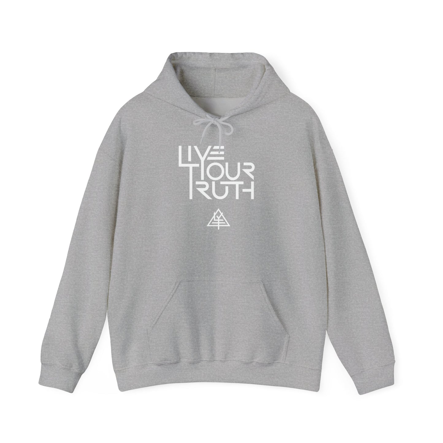 Live Your Truth Hoodie — Minimal Inspirational Pullover