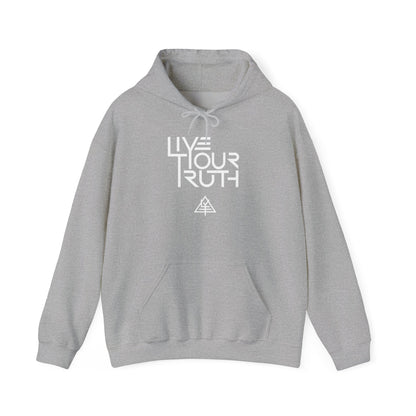 Live Your Truth Hoodie — Minimal Inspirational Pullover