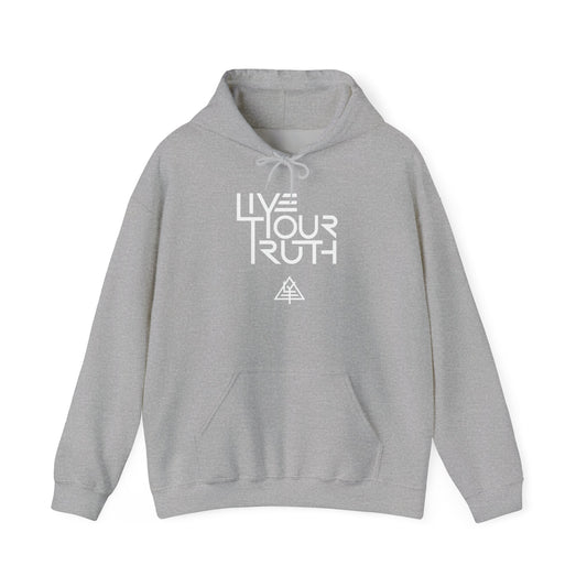 Live Your Truth Hoodie — Minimal Inspirational Pullover