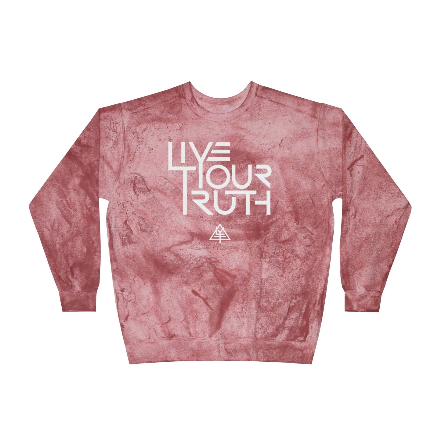 Color Blast Unisex Crewneck Sweatshirt - Live Your Truth