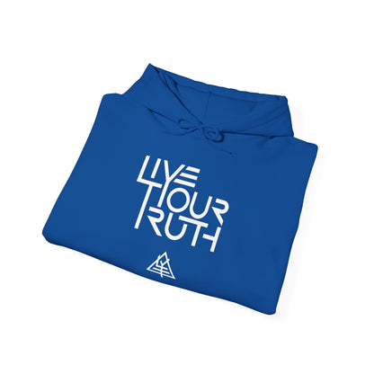 Live Your Truth Hoodie — Minimal Inspirational Pullover