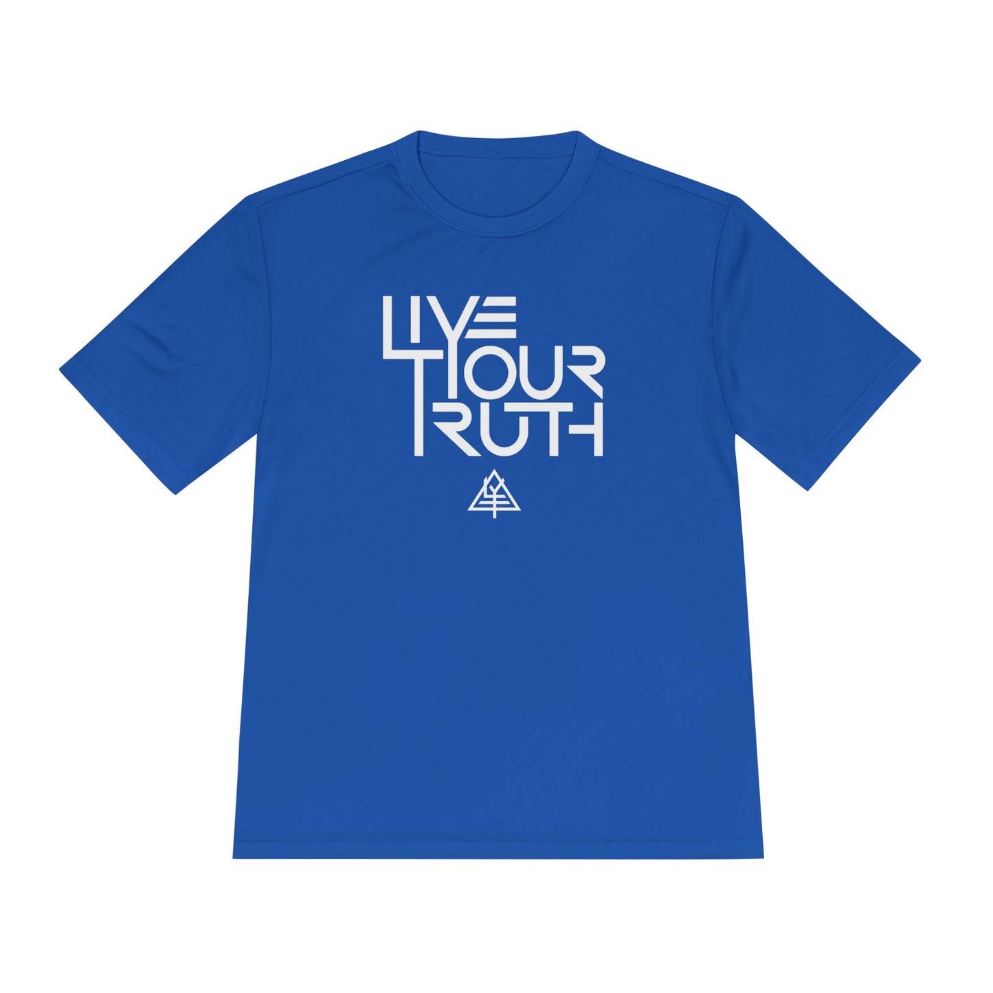 Live Your Truth Tee | Motivational Moisture-Wicking Athletic Shirt