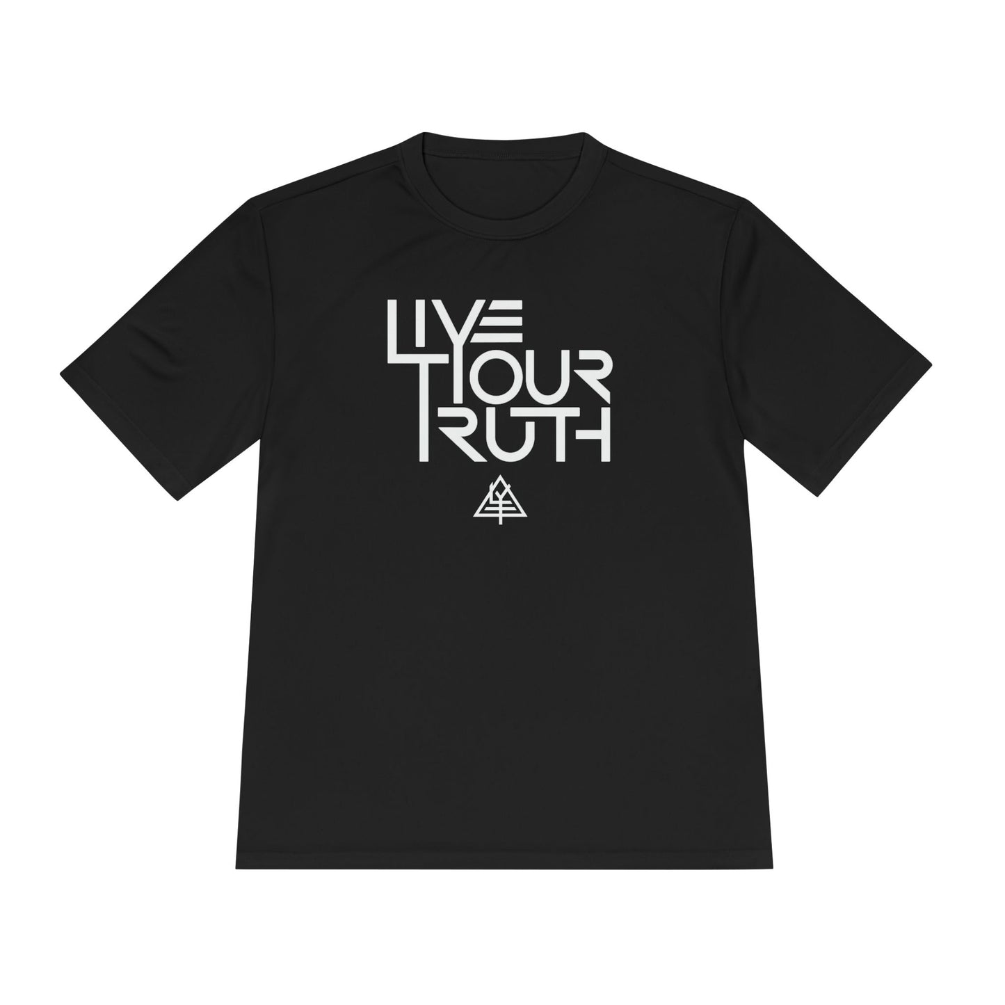 Live Your Truth Tee | Motivational Moisture-Wicking Athletic Shirt