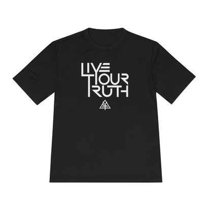 Live Your Truth Tee | Motivational Moisture-Wicking Athletic Shirt