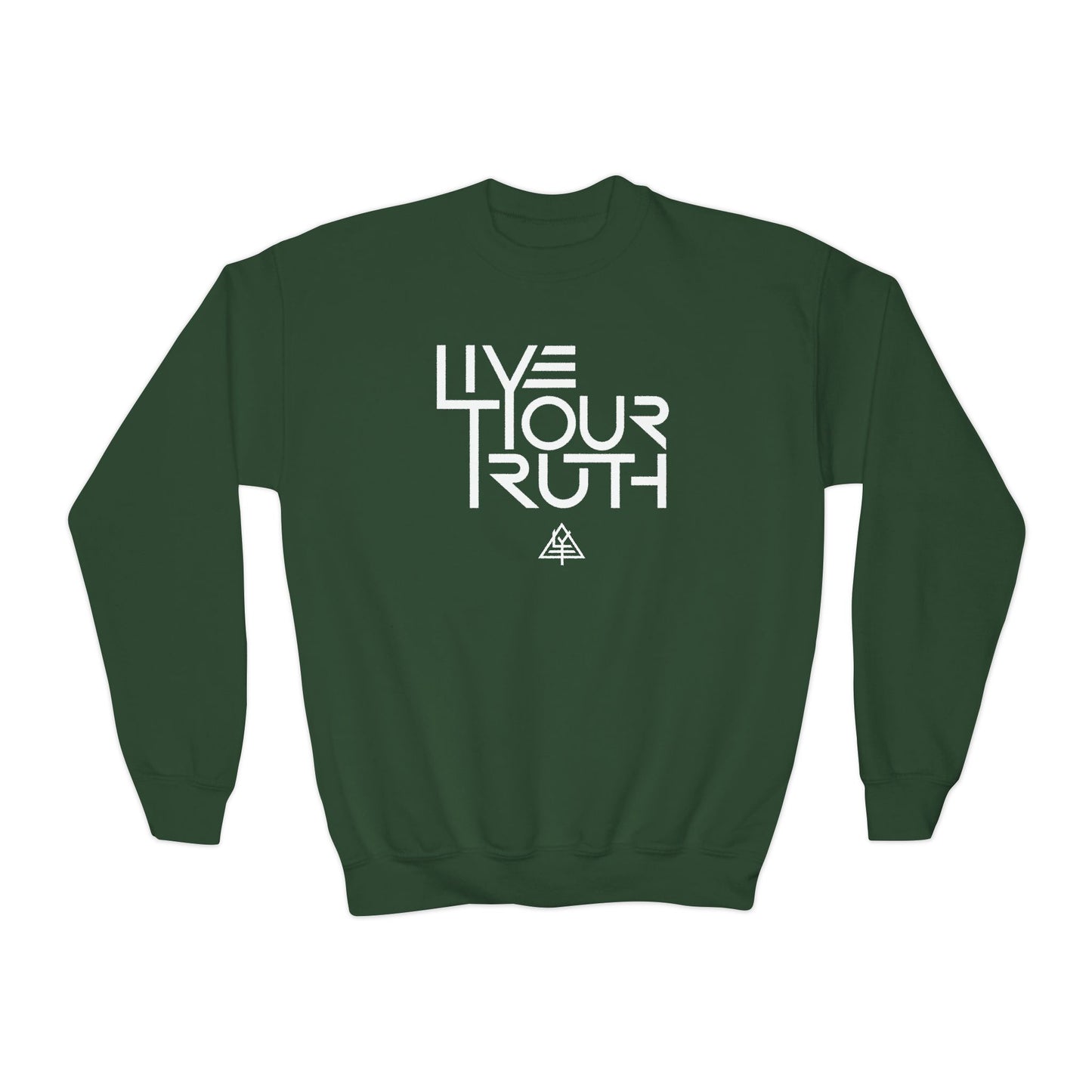 Youth Crewneck Sweatshirt - Live Your Truth