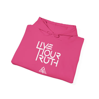 Live Your Truth Hoodie — Minimal Inspirational Pullover