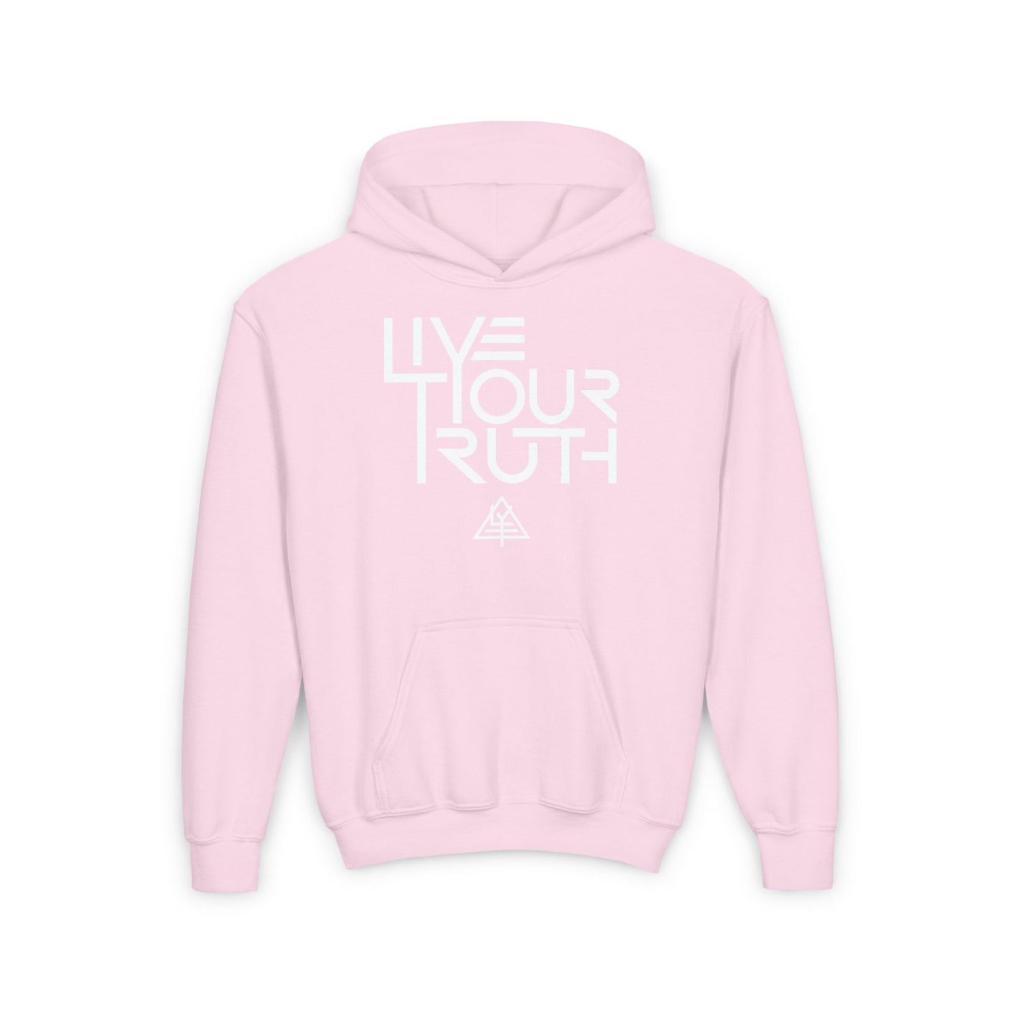 Youth Heavy Blend Hooded Sweatshirt - 'Live Your Truth' Inspirational Hoodie