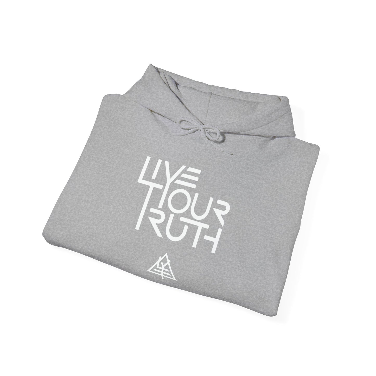 Live Your Truth Hoodie — Minimal Inspirational Pullover