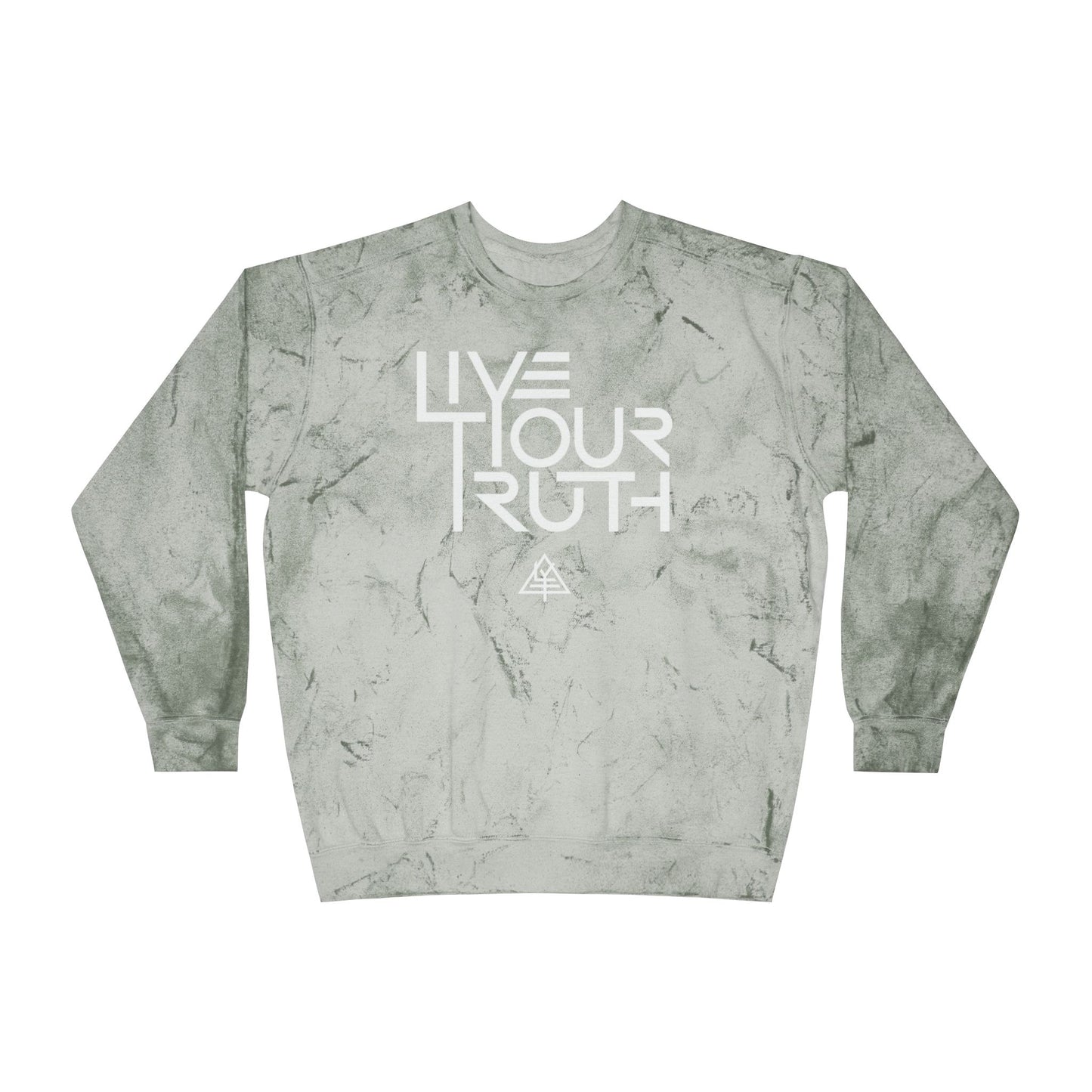 Color Blast Unisex Crewneck Sweatshirt - Live Your Truth