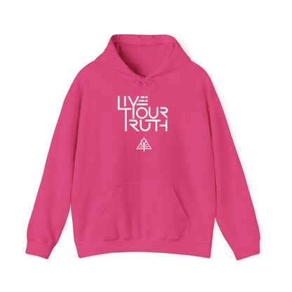 Live Your Truth Hoodie — Minimal Inspirational Pullover